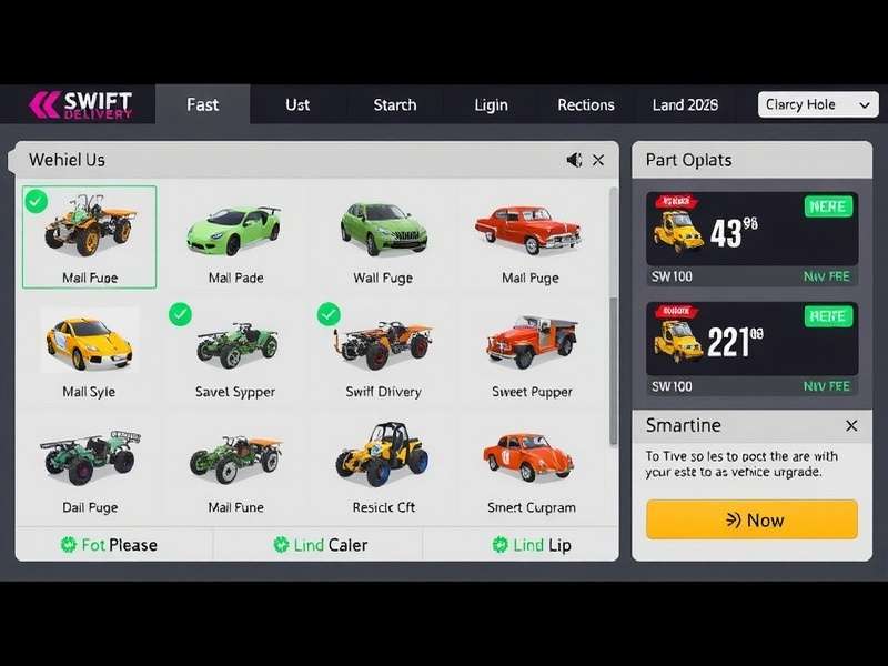 Swift Delivery Pro Ace Vehicle Upgrades